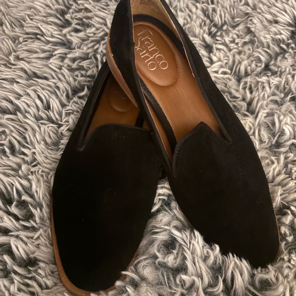 Franco Sarto women’s Dark Suede Slip-Ons